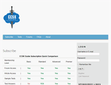 Tablet Screenshot of ccskguide.org